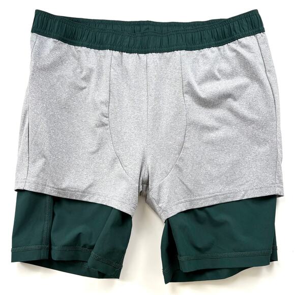 Vuori Men's Dark Green Athletic Shorts - Picture 8 of 13